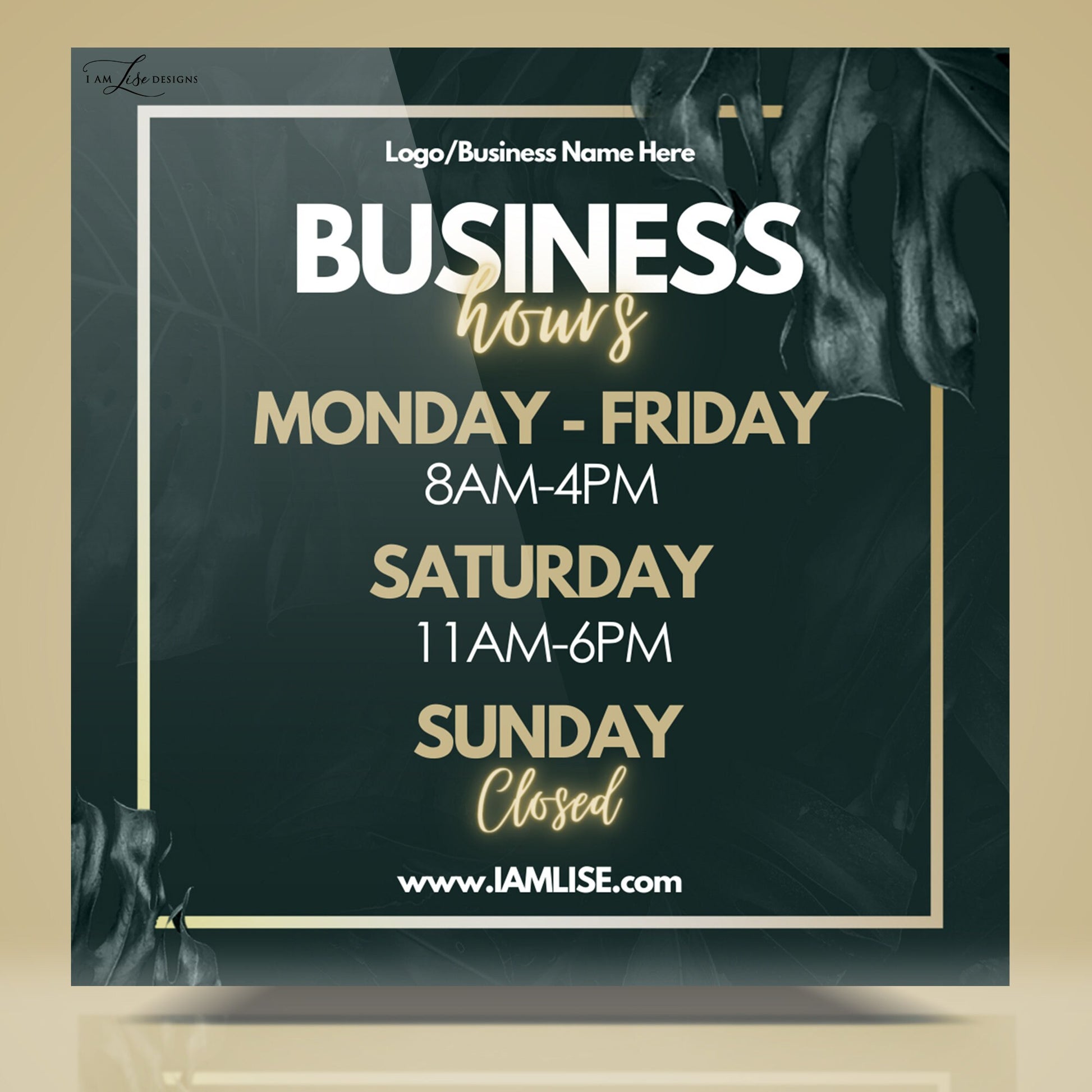 Business Hours, Business Templates, Canva Templates, Business Canva, Instagram Post, Marketing Template, Email Template