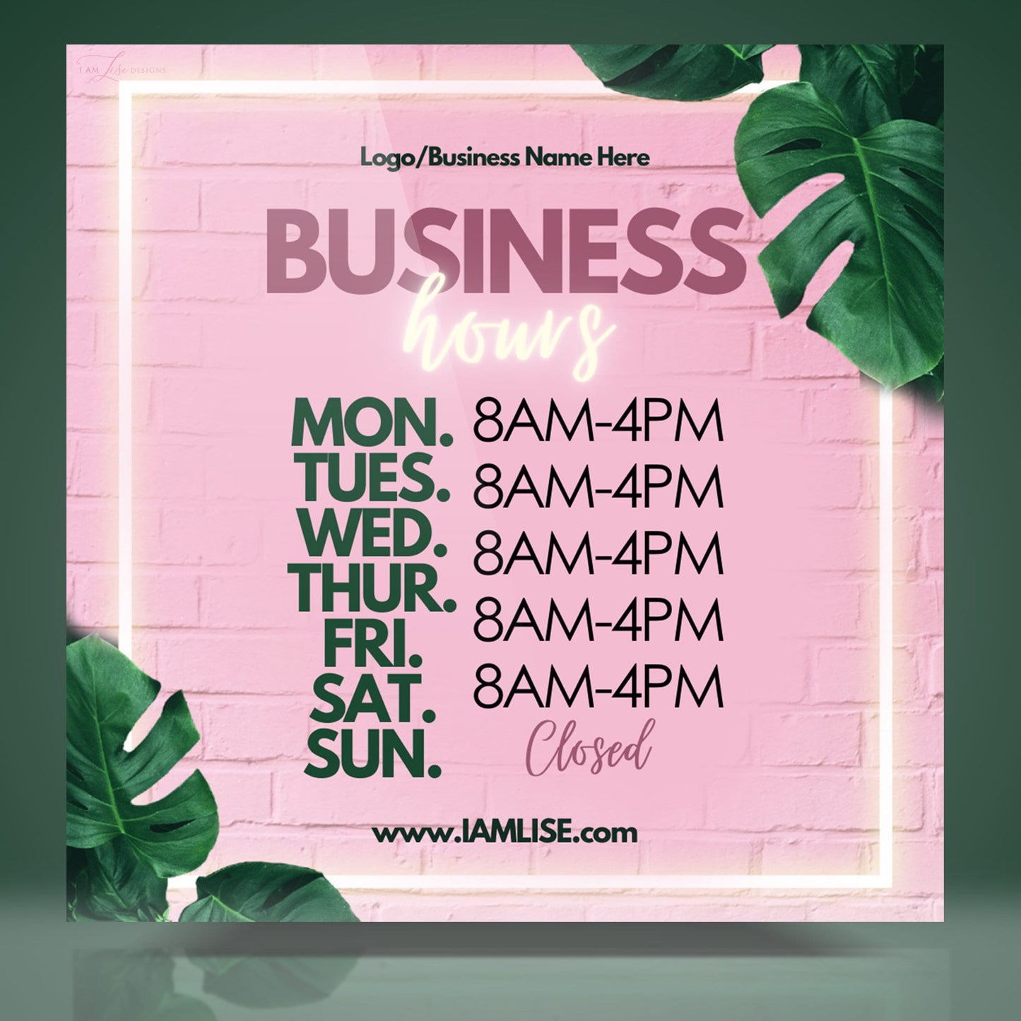 Business Hours, Business Templates, Canva Templates, Business Canva, Instagram Post, Marketing Template, Email Template