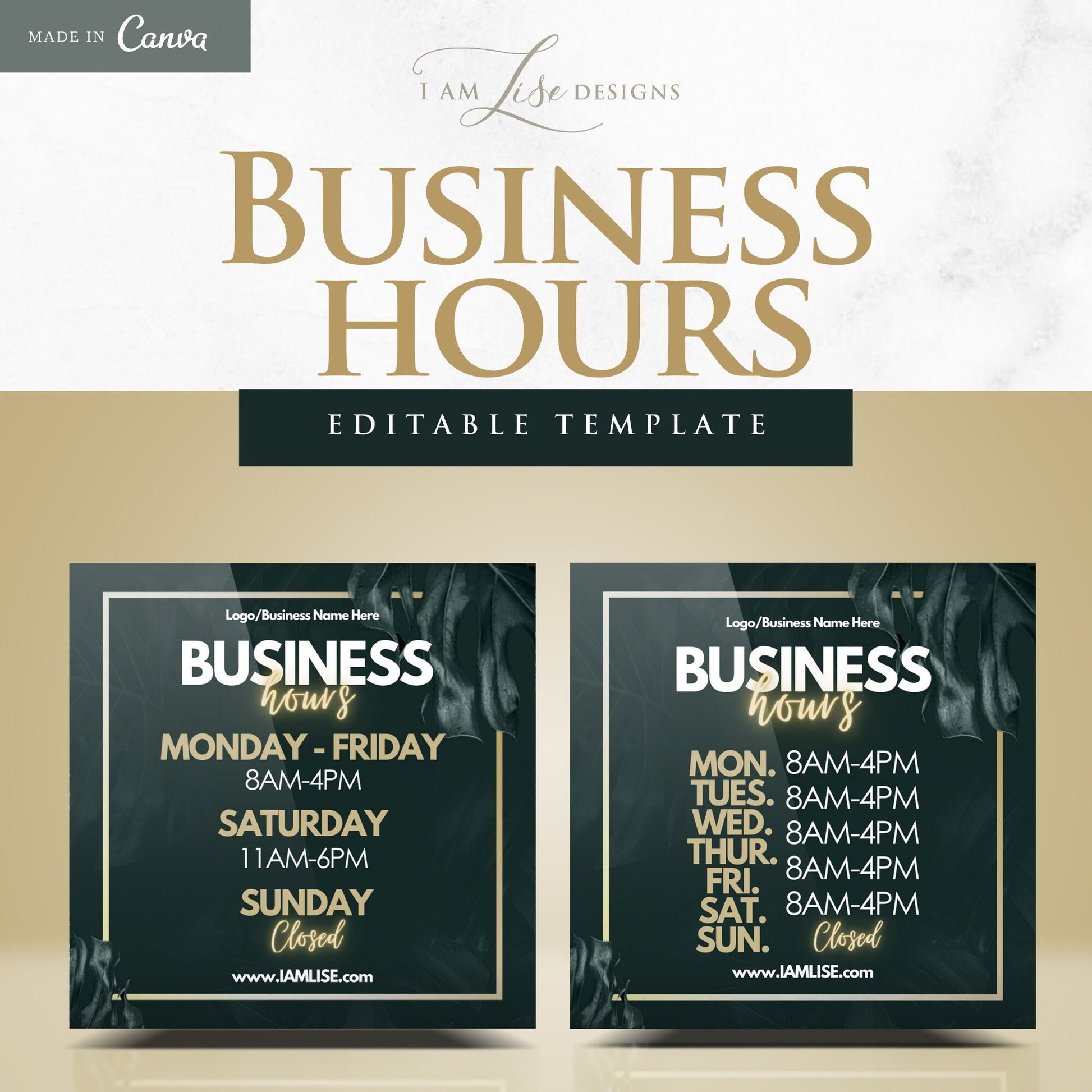 Business Hours, Business Templates, Canva Templates, Business Canva, Instagram Post, Marketing Template, Email Template