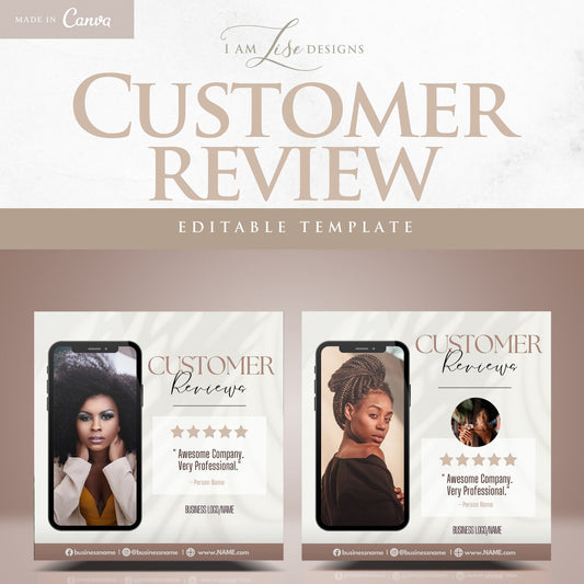 Client Review, Client Template, Business, Testimonial, Canva Templates, Business Canva, Instagram Post, Testimonial Template, Reviews