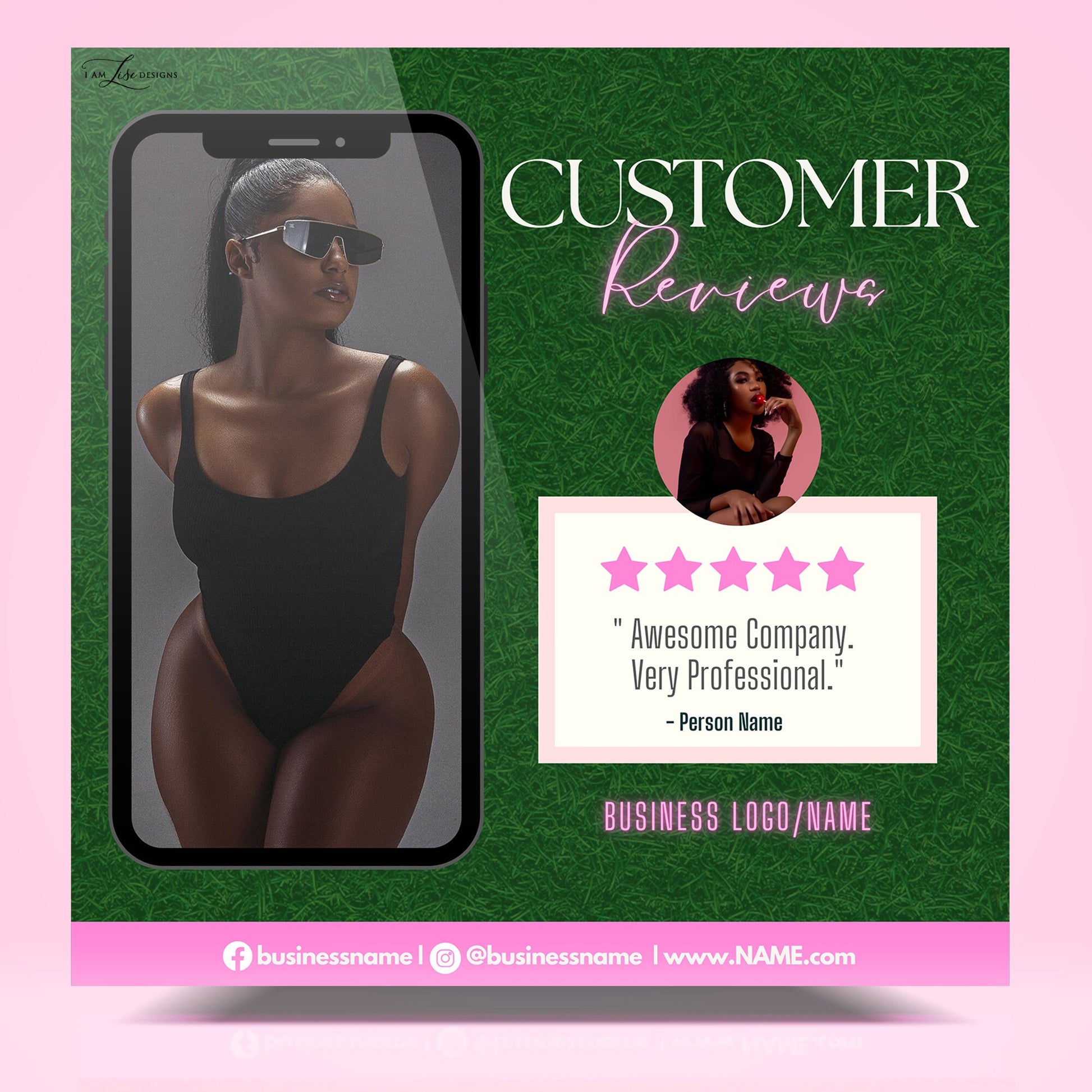 Client Review, Client Template, Business, Testimonial, Canva Templates, Business Canva, Instagram Post, Testimonial Template, Reviews