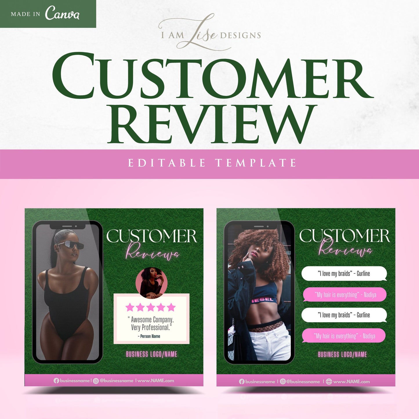 Client Review, Client Template, Business, Testimonial, Canva Templates, Business Canva, Instagram Post, Testimonial Template, Reviews