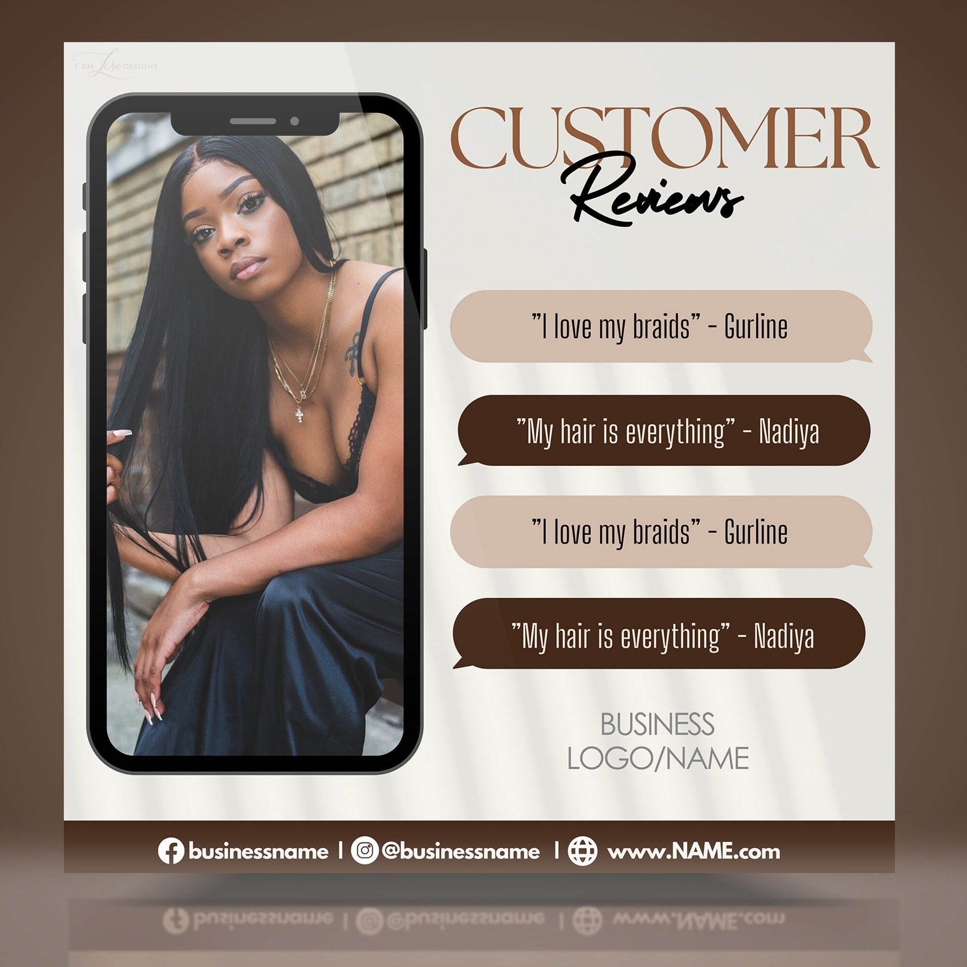 Client Review, Client Template, Business, Testimonial, Canva Templates, Business Canva, Instagram Post, Testimonial Template, Reviews