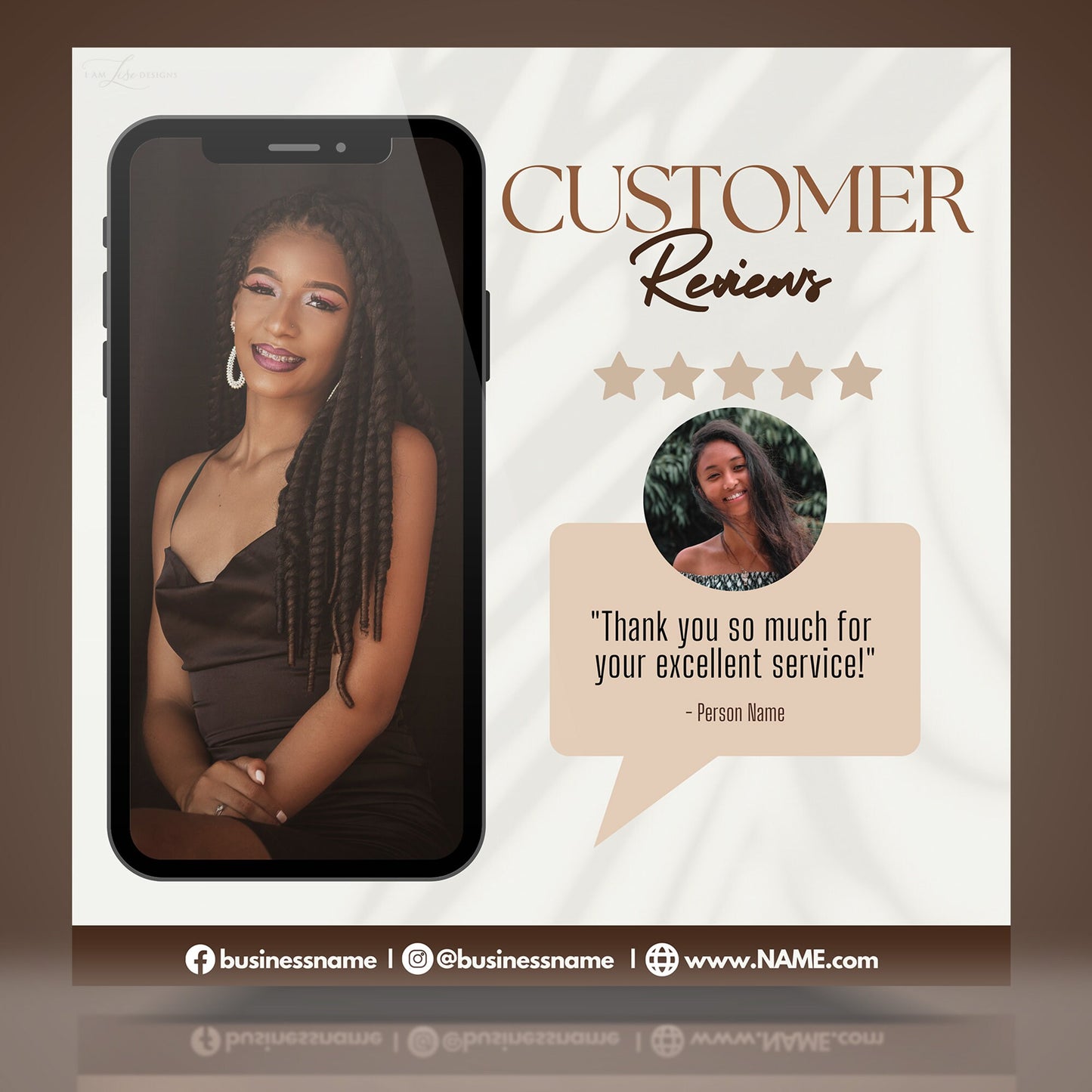 Client Review, Client Template, Business, Testimonial, Canva Templates, Business Canva, Instagram Post, Testimonial Template, Reviews