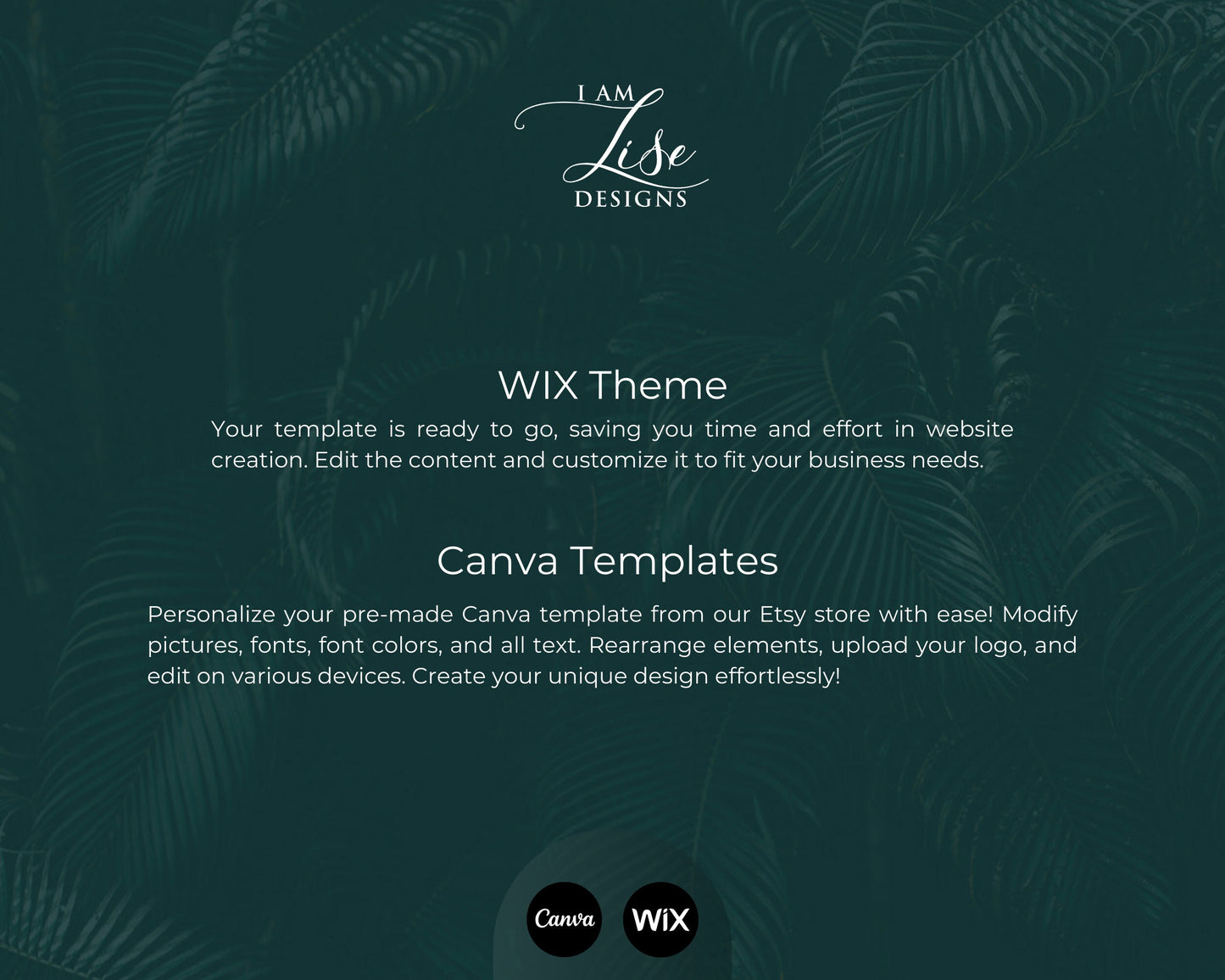 Wix Website Template, Tropical Template, Website Template, Hair Website, Beauty Template, E-commerce Chic Template, Nature, Store Template