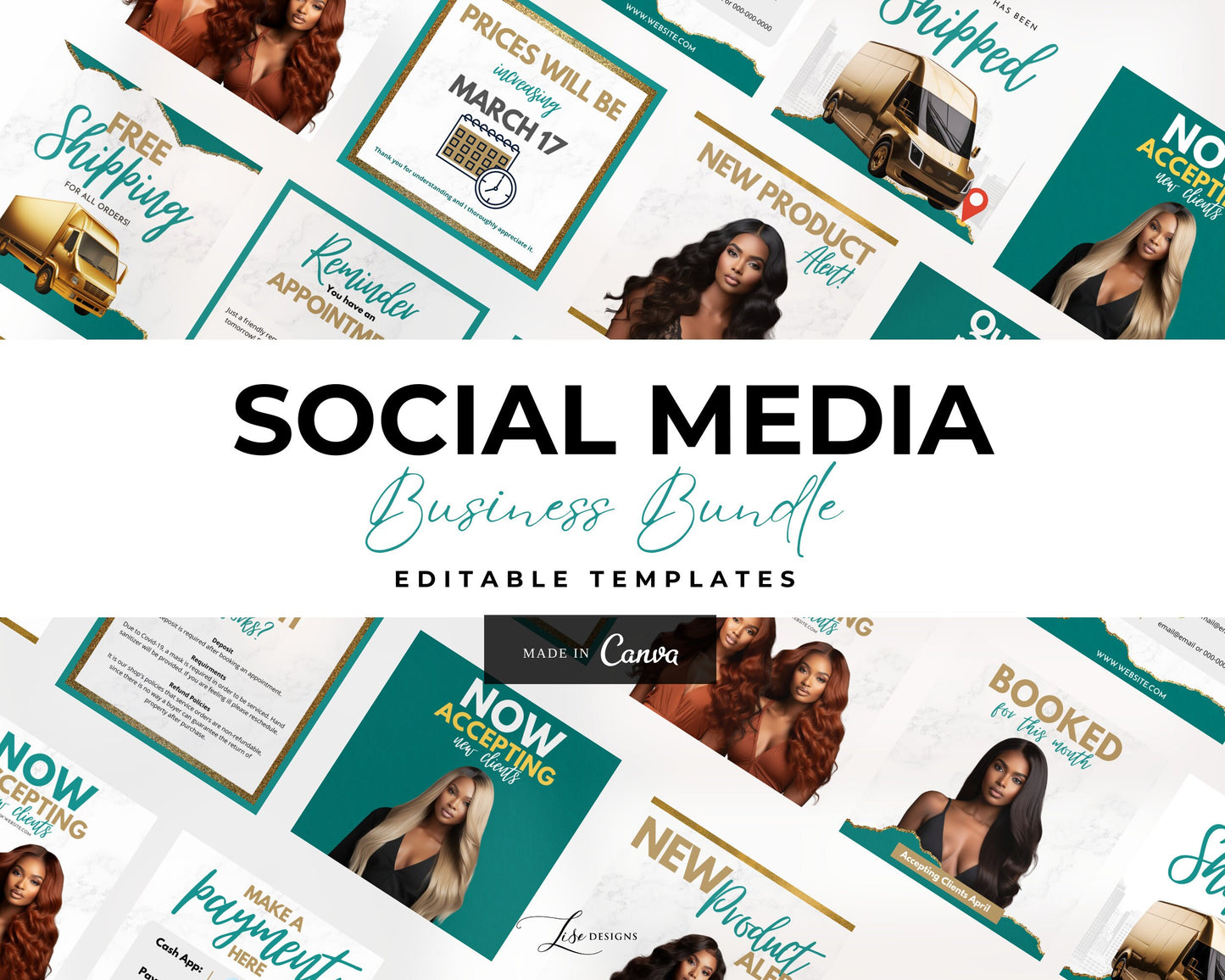 Social Media Template, Canva Templates, Premade, Business Canva, Instagram Post, Email Template, Appointment Flyer, Book Now Flyer