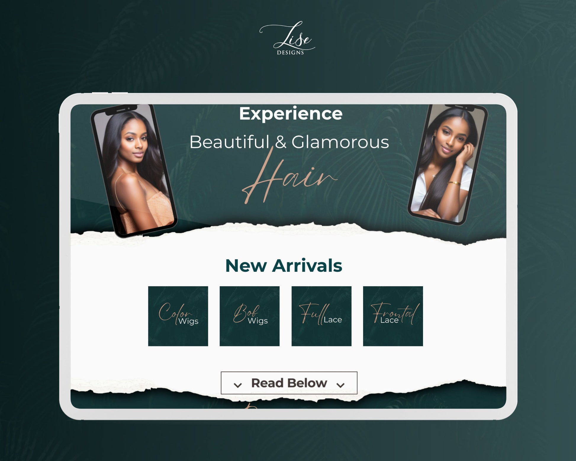 Wix Website Template, Tropical Template, Website Template, Hair Website, Beauty Template, E-commerce Chic Template, Nature, Store Template