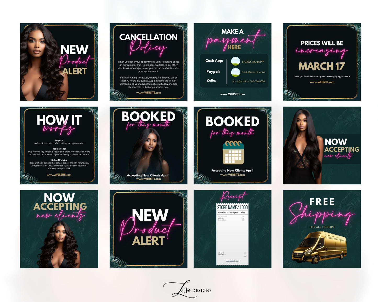 Business Templates, Canva Templates, Business Canva, Instagram Post, Marketing Template, Email Template