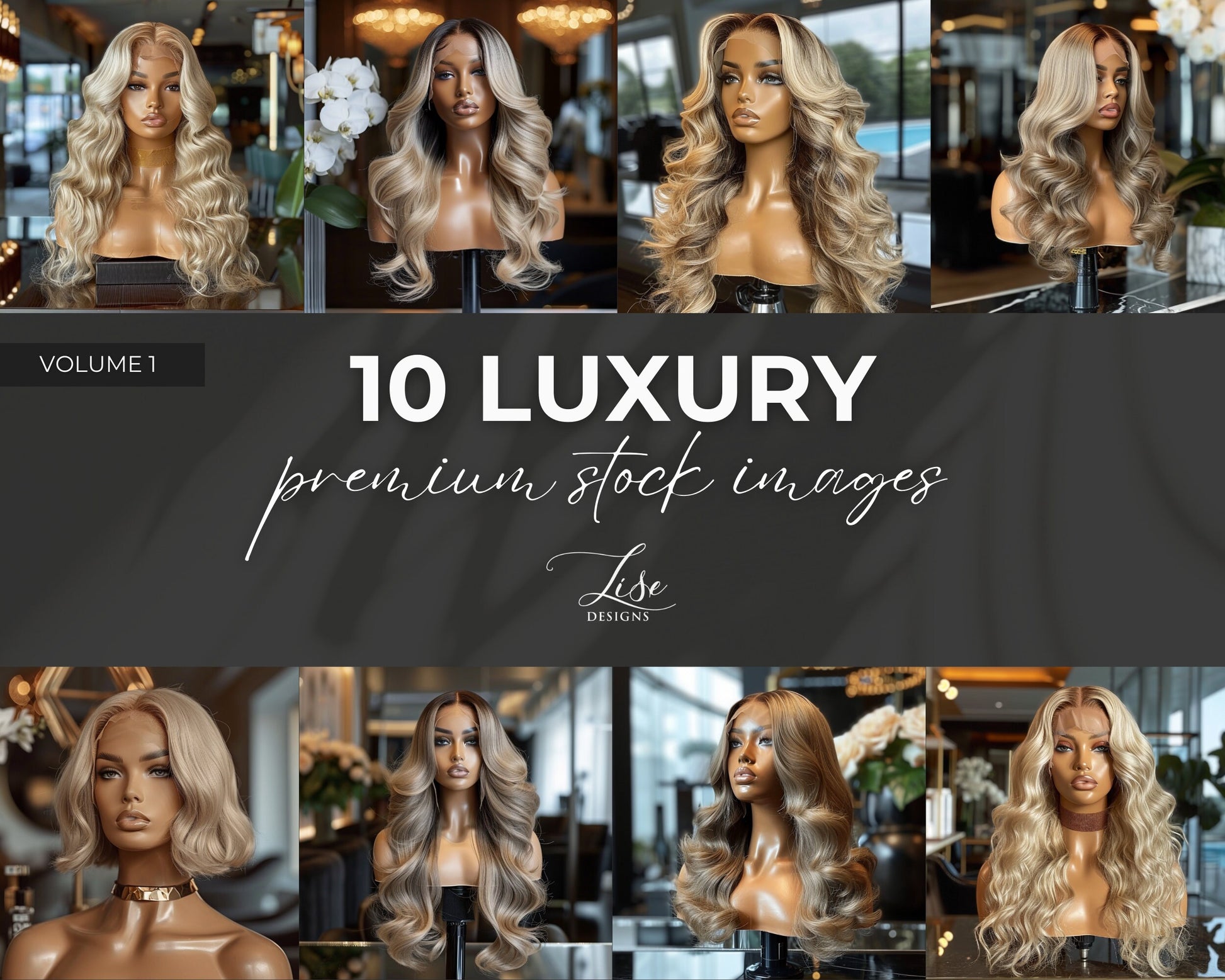 10 stock photos | Hair Stock Photos | Color Wig | Model Photos | Makeup Stock Photos | Hair Extensions | Beauty Stock Photos | Mannequin