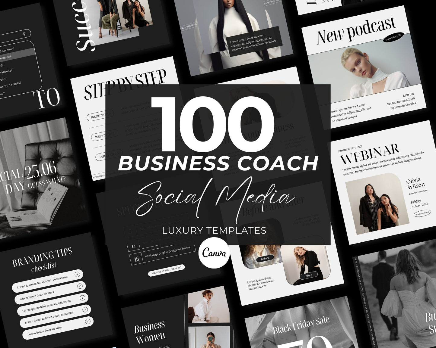 Business Coach | Social Media Templates | Instagram Templates | Social Media Manager | Mindset Coach | Digital Marketing Instagram